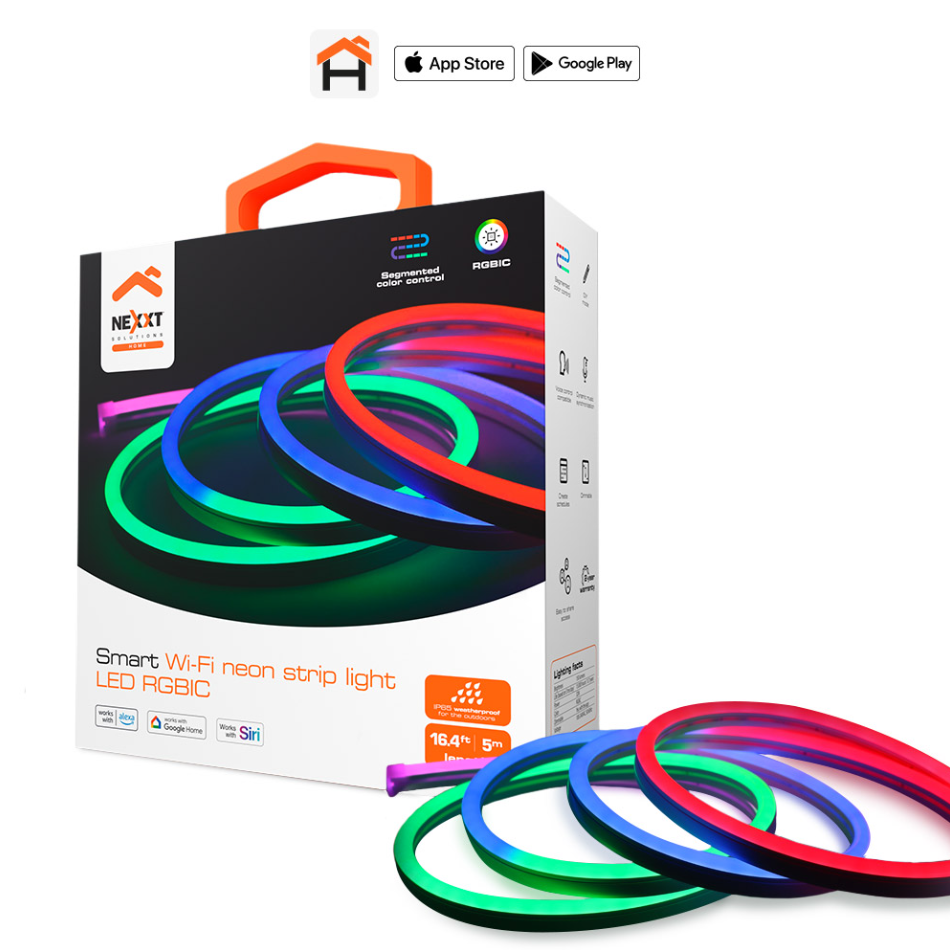TIRA LED  NEXXT- WIFI NEON  RGBIC INTELIGENTE DE  5 METROS