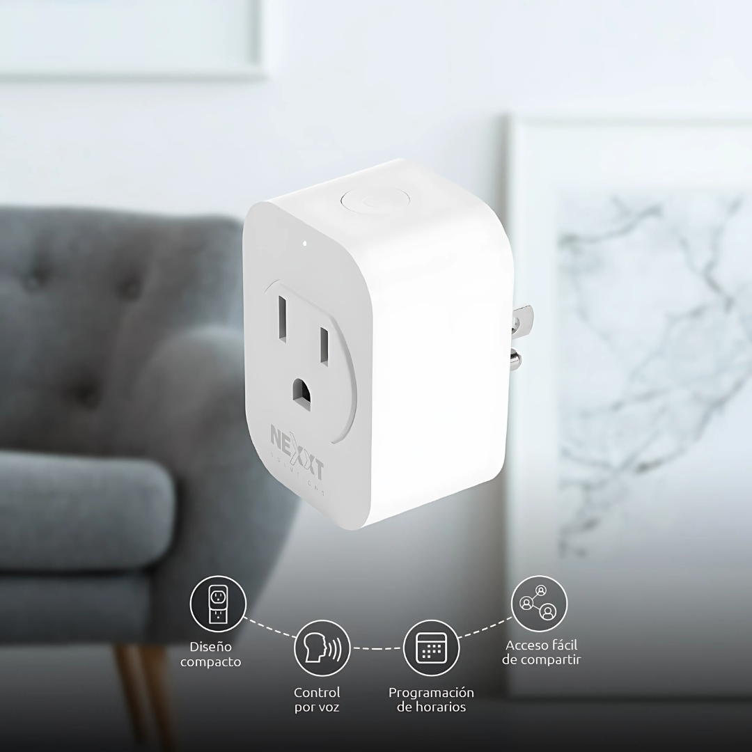 ENCHUFE NEXXT SMART WIFI 1 TOMA PROGRAMABLE
