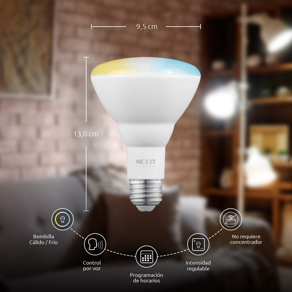 FOCO LED SMART WIFI NEXXT 4 UNIDADES