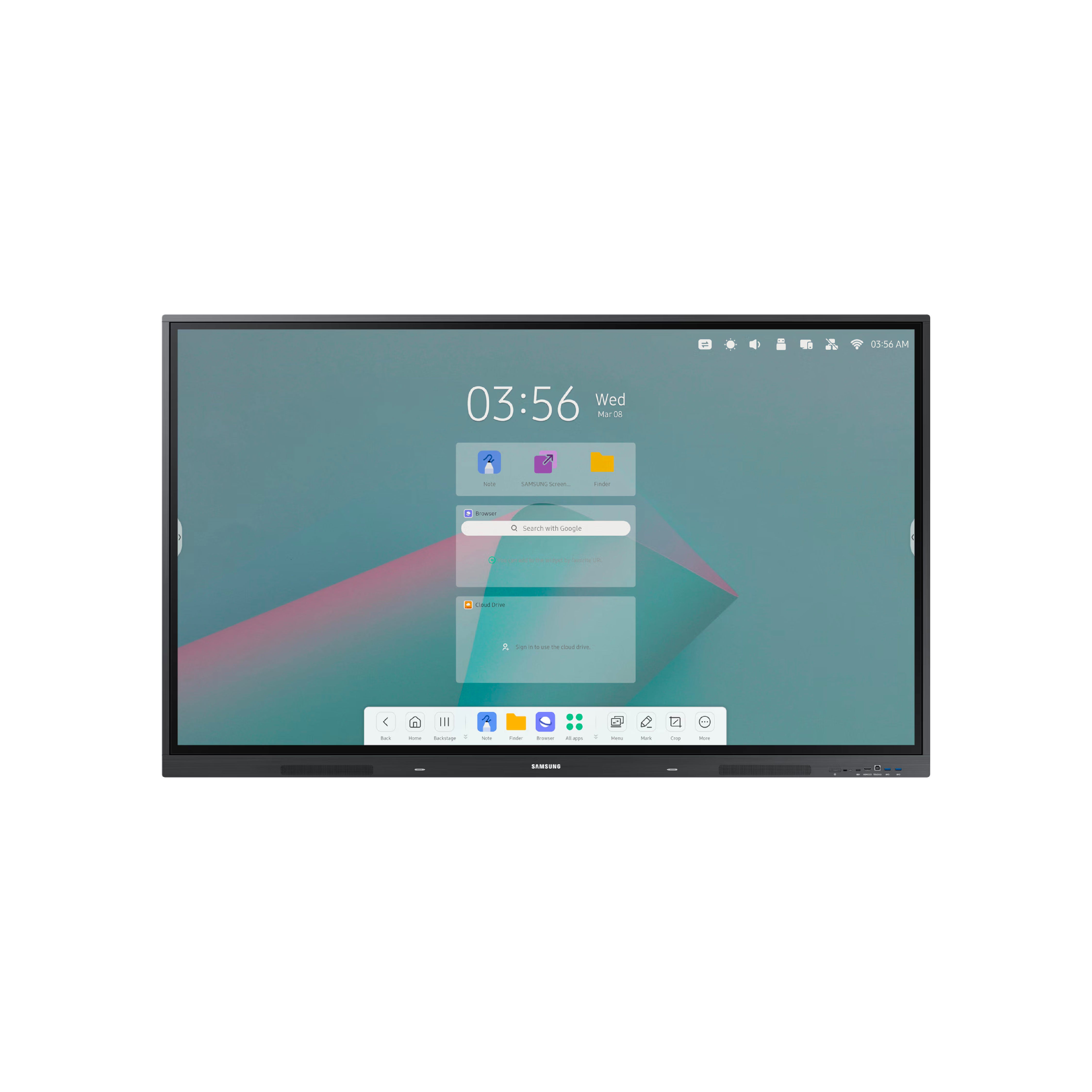 Pantalla Samsung Lh65wacwlgcxza Interactiva Android 11 65" Uhd 3840X2160 350 Nit Multitouch 20