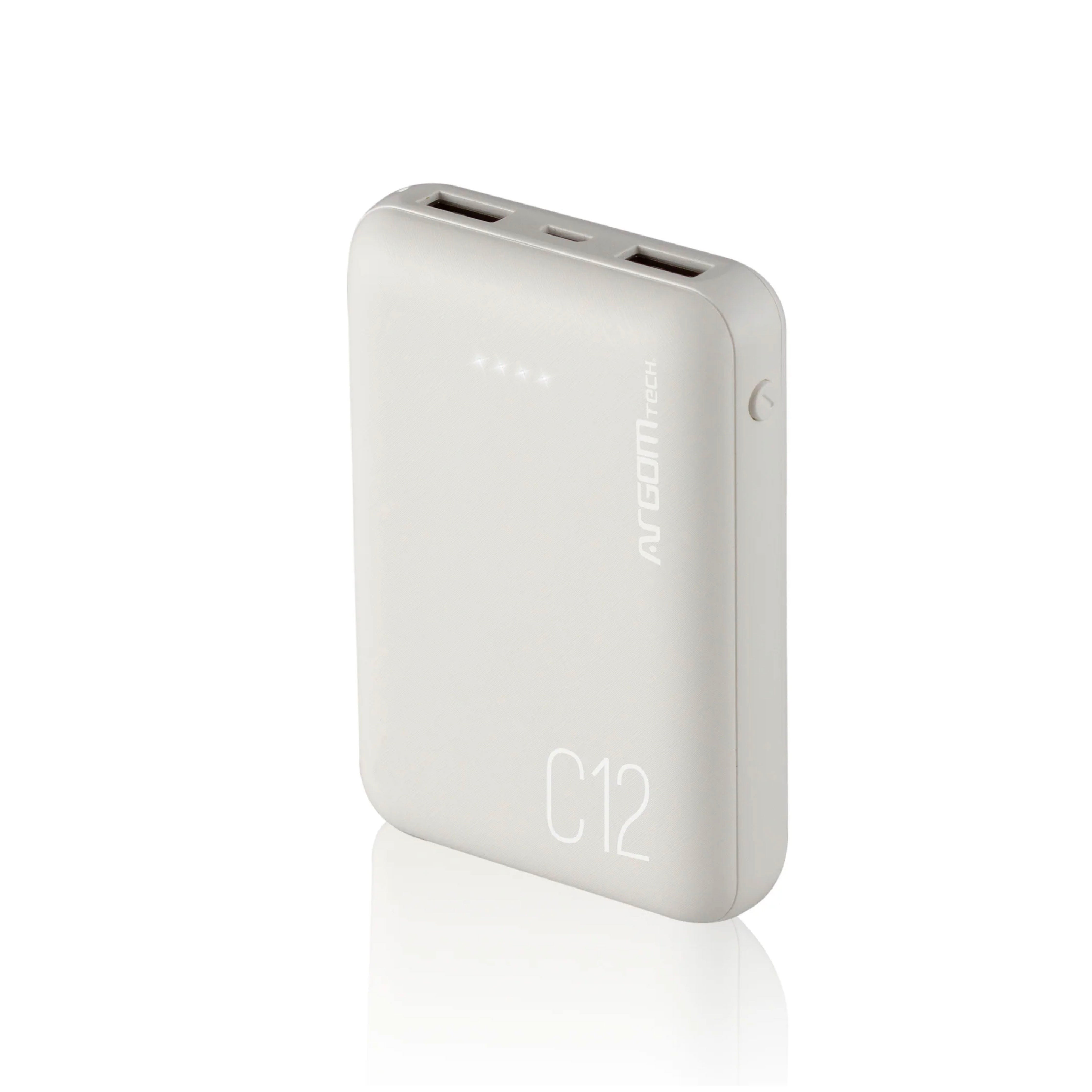 Cargador Argomtech Power Bank C12 12000mah  2 Puertos USB