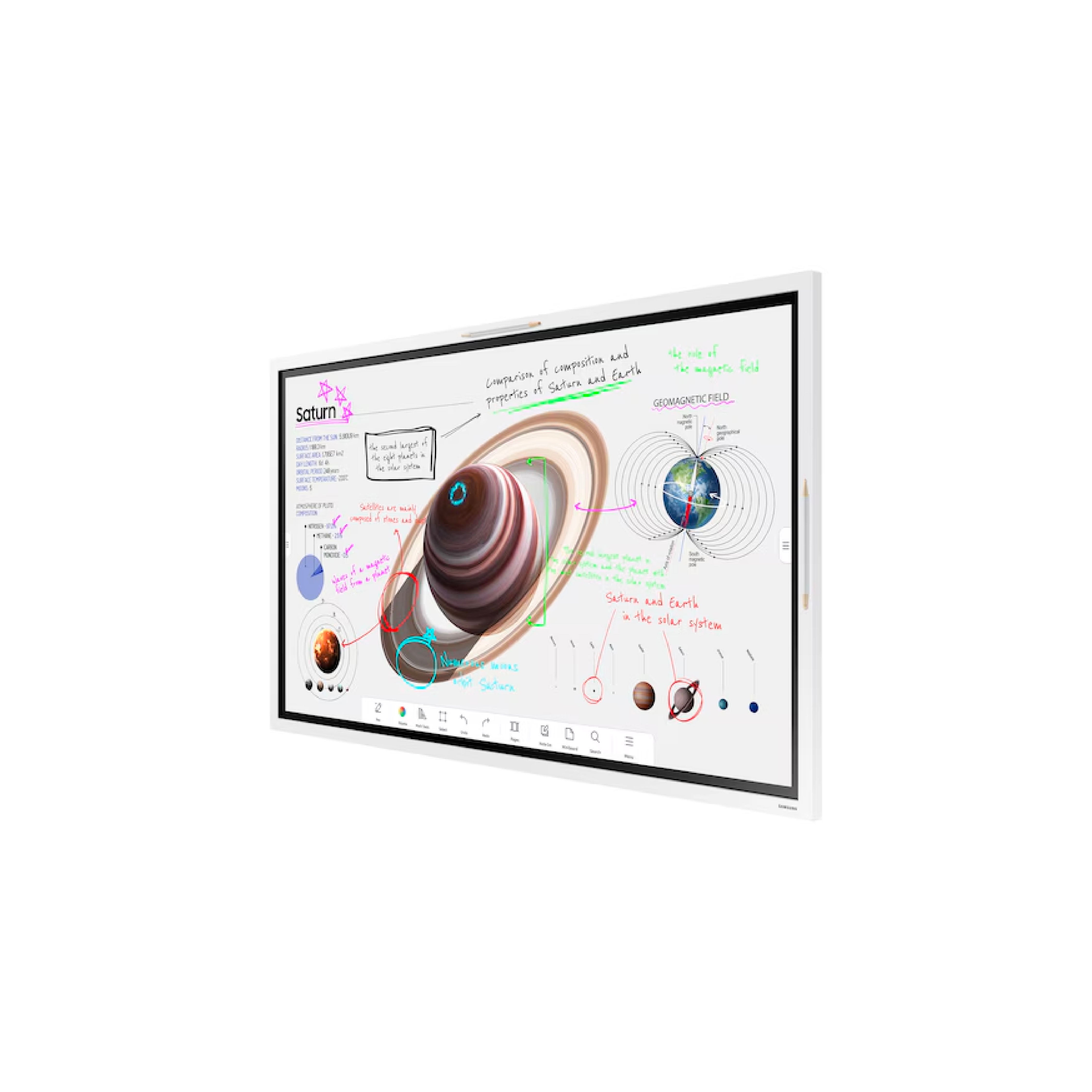 Monitor Samsung Lh55wmb 55" Interactiva 3840X2160 Uhd  300Nits  Multitouch 20 Ptos