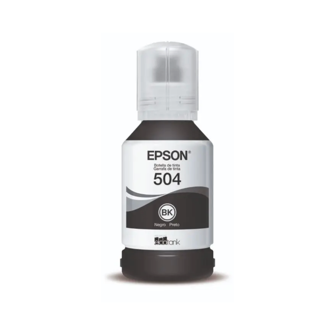 Botella de Tinta Epson T504 Negro