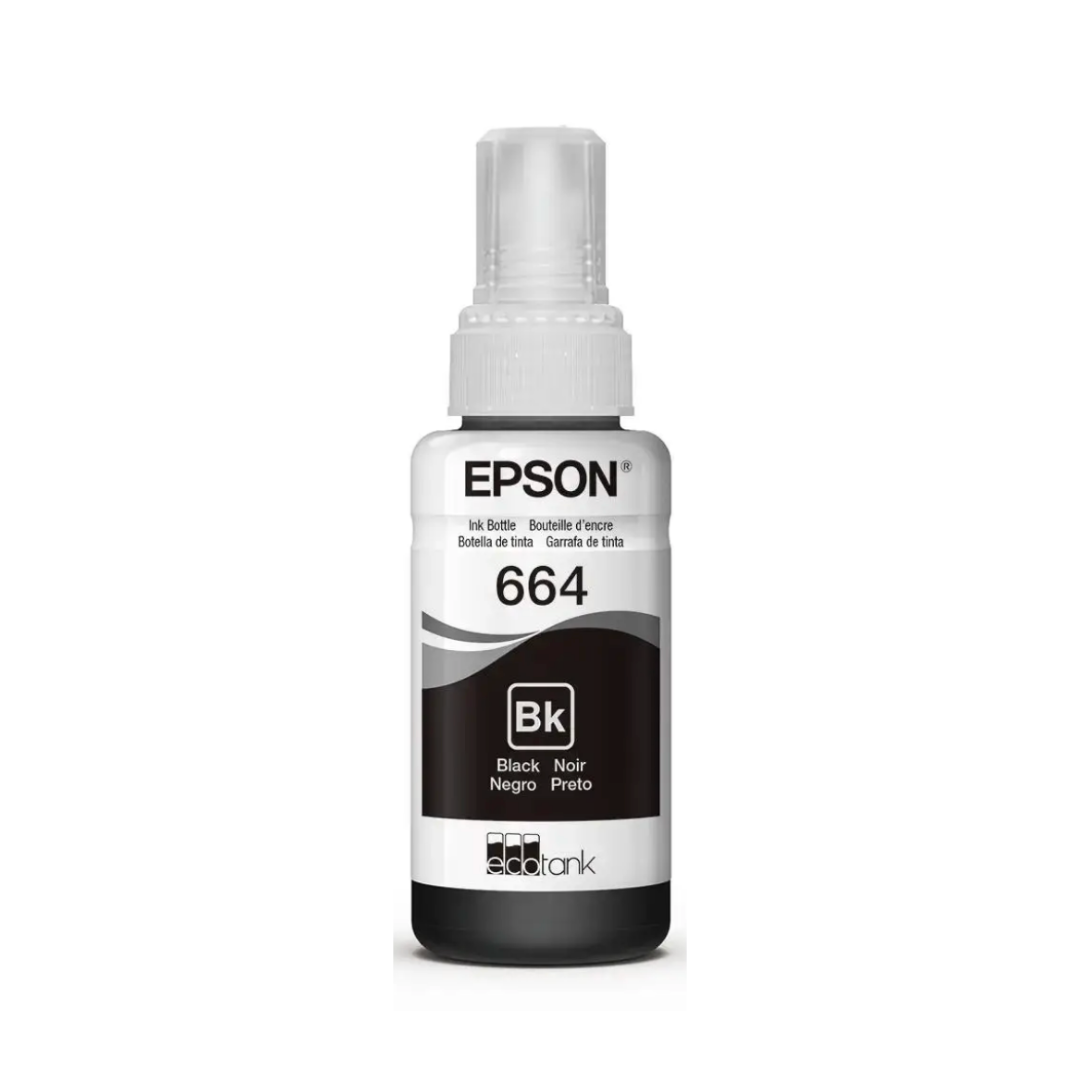 Botella de Tinta Epson T664 Negro