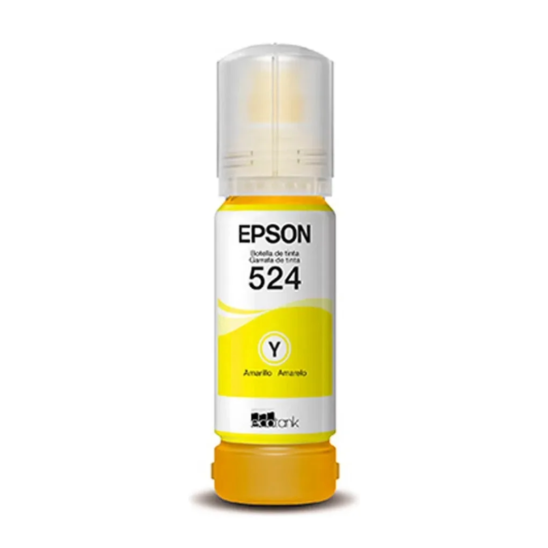 Botella de Tinta Epson T524 Amarilla