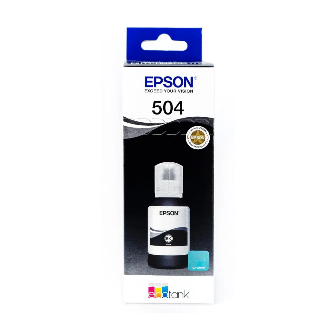 Botella de Tinta Epson T504 Negro