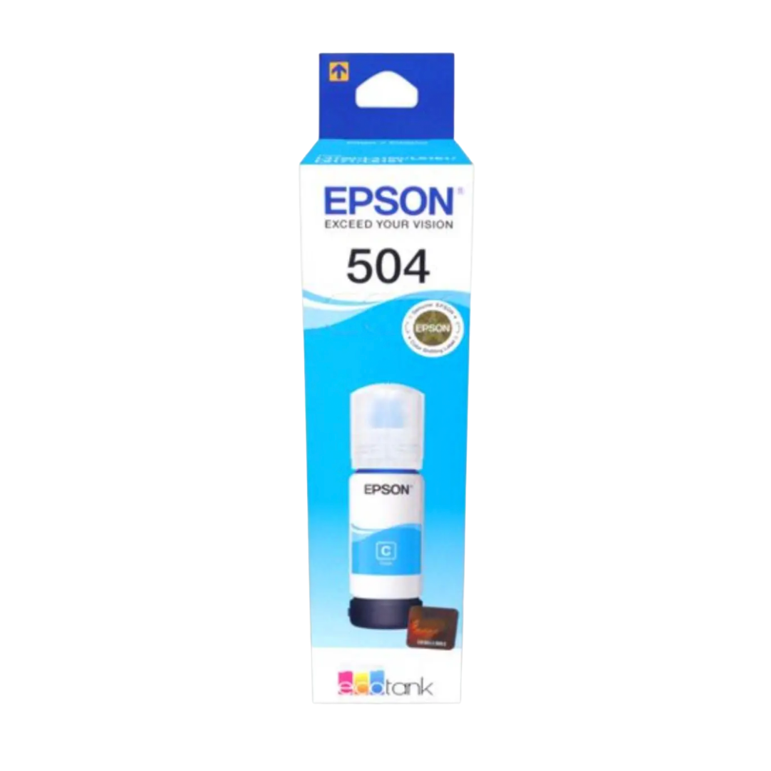 Botella de Tinta EPSON T504 Cyan