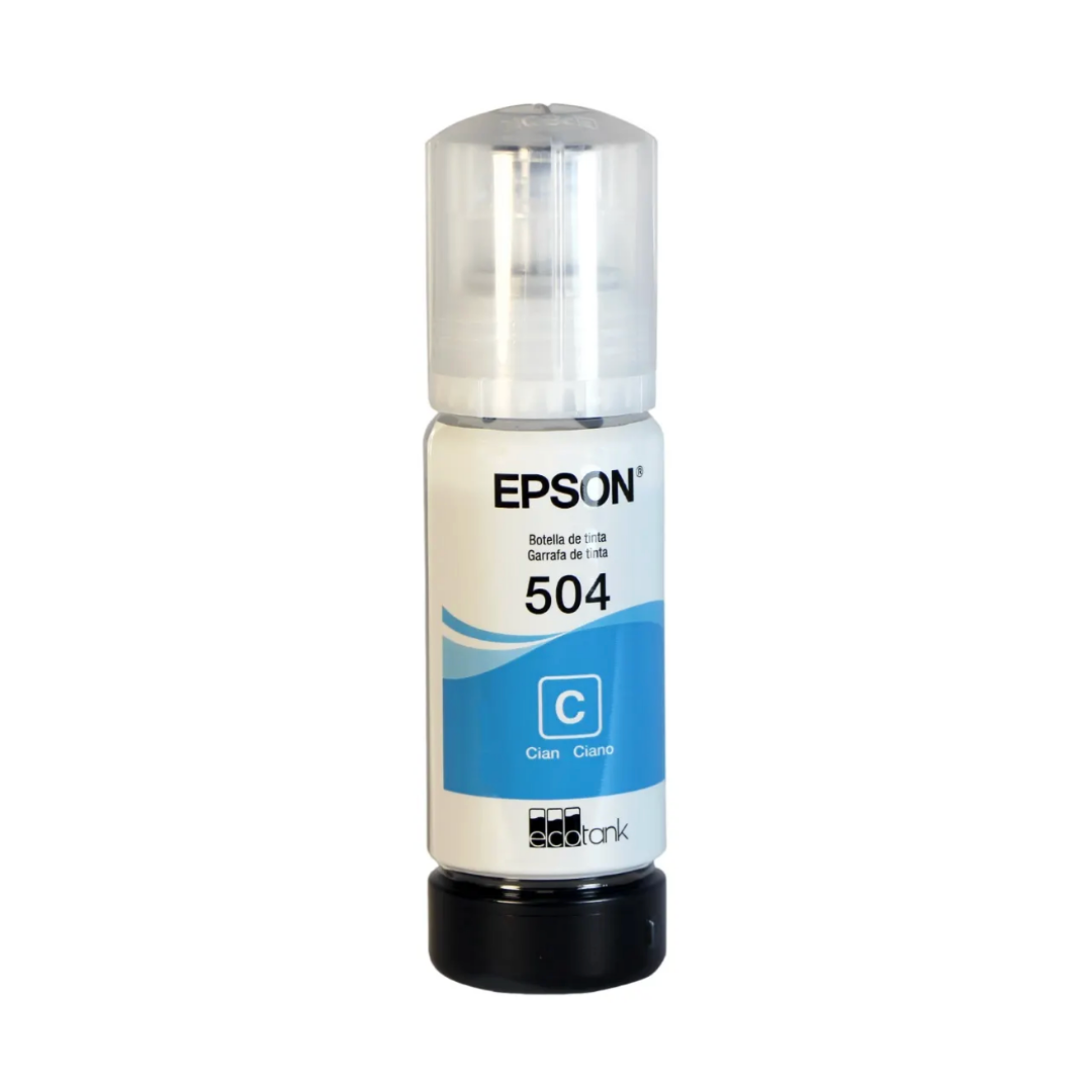 Botella de Tinta EPSON T504 Cyan