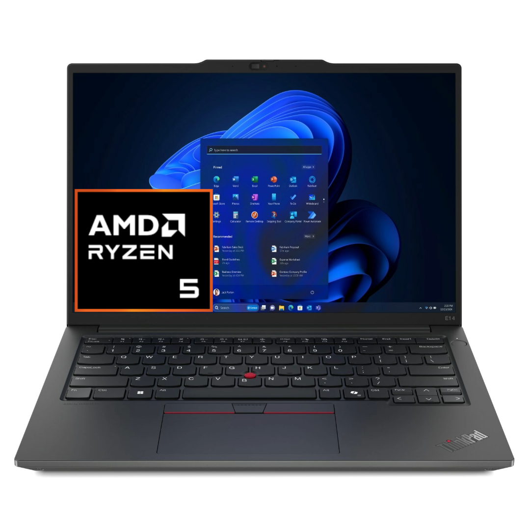Lenovo ThinkPad E14 Gen 6 Ryzen 5-7535h Ssd 512Gb Ram 16Gb 14” Wuxga Black