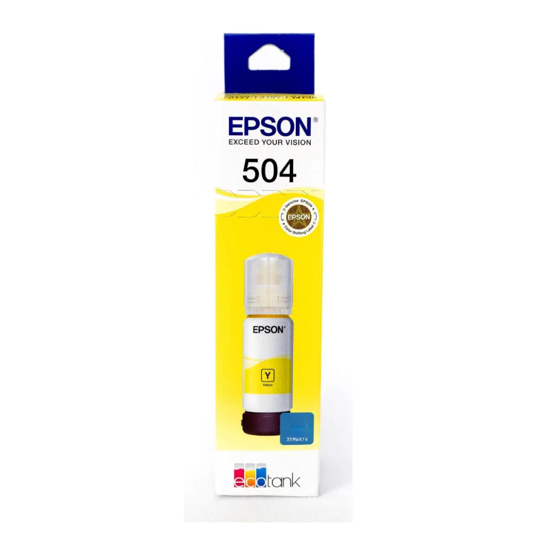 Botella de Tinta Epson T504 Amarillo