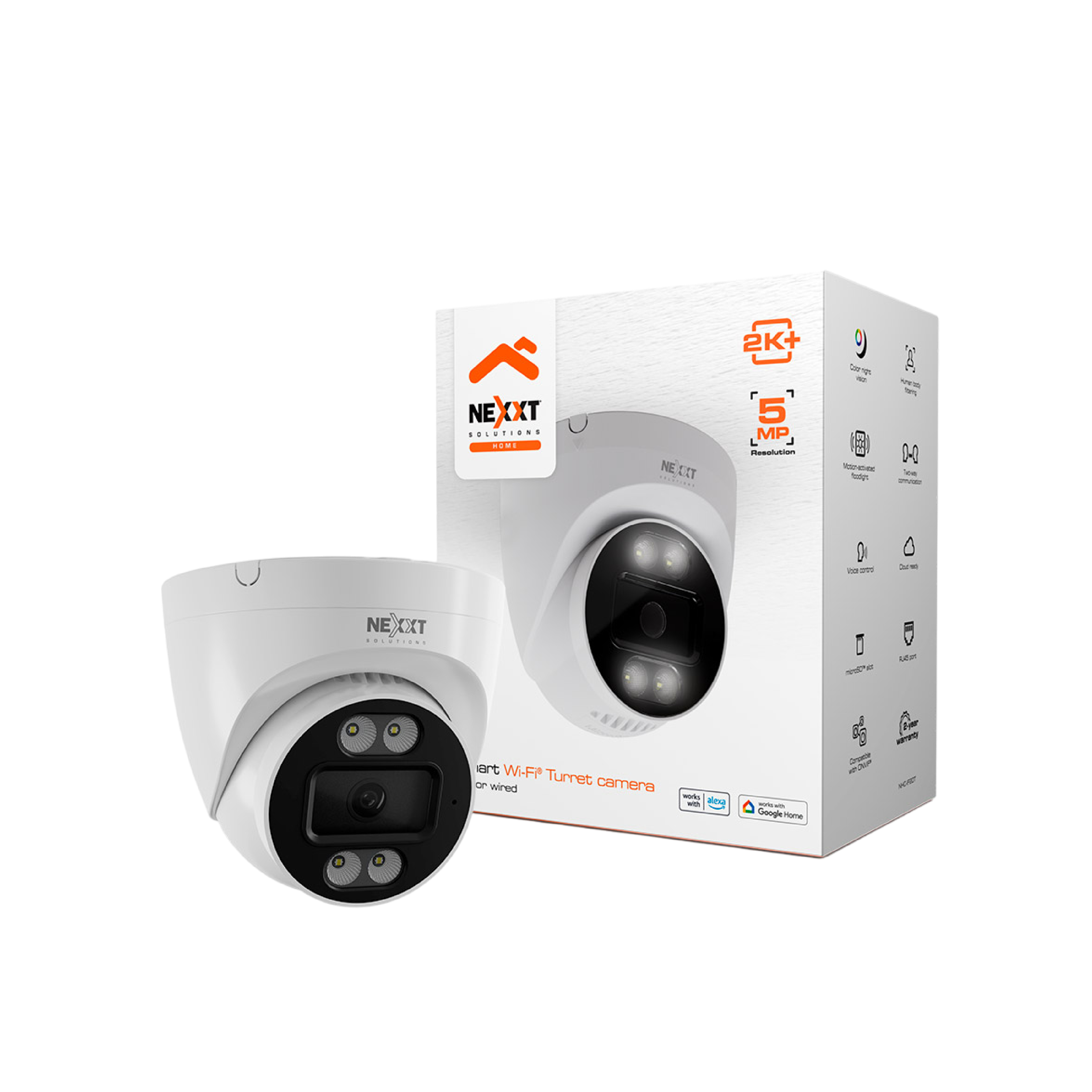 CÁMARA SMART WIFI NEXXT INTERIOR TURRET - 2K- NOCTURNO- 5MP