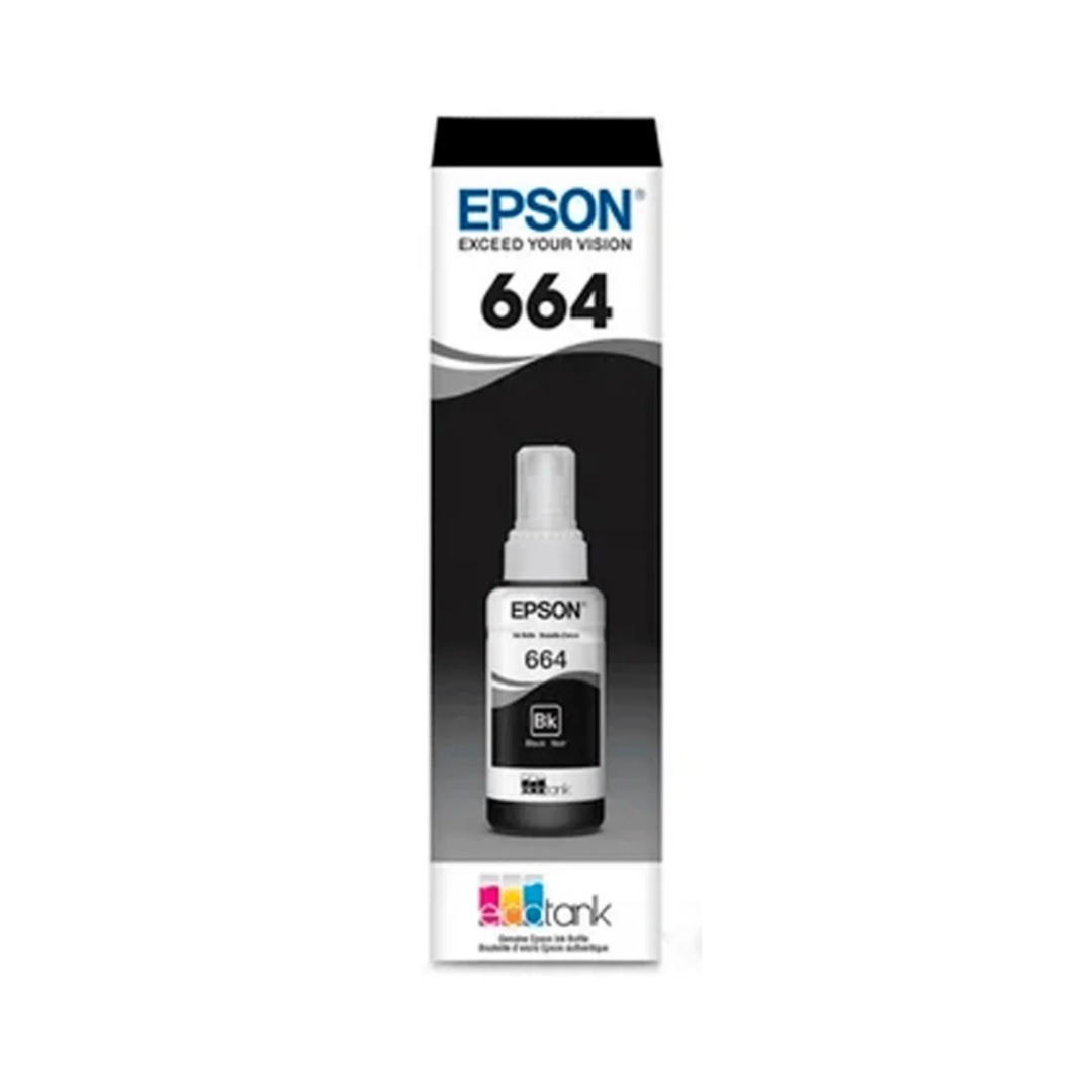 Botella de Tinta Epson T664 Negro