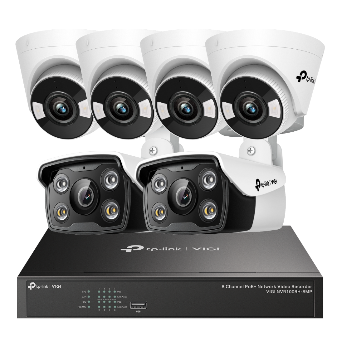 COMBO 4 (4MP) // VIGI NVR1008H-8MP + 4 VIGI C440 + 2 VIGI C340