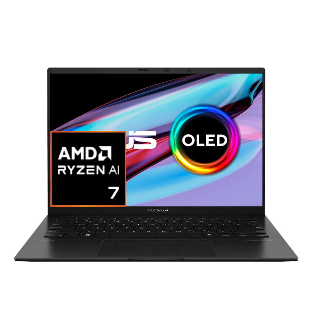 Asus Zenbook Ryzen AI 7 445 Ddr5 14" OLED 3K Touch Jade Black
