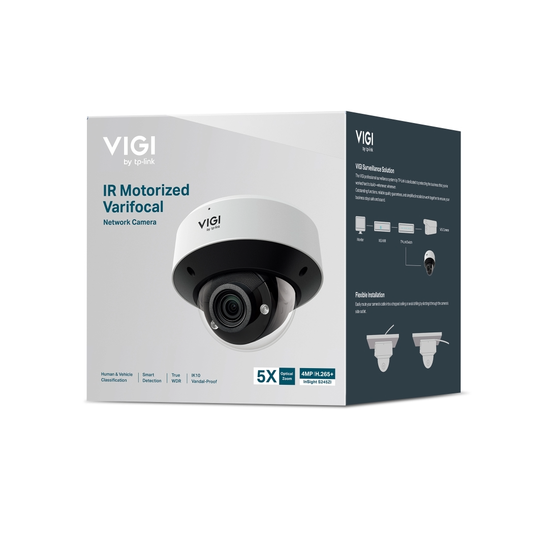 CAMARA TPLINK VIGI INSIGHT S245ZI/4 MP/INFRARROJO/ANTIVANDALICA/ VARIFOCAL MOTORIZADA/IP67