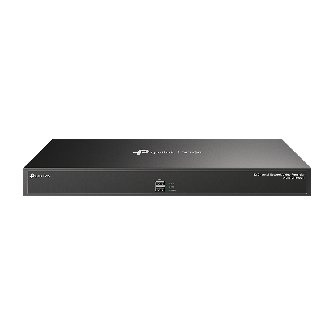 GRABADORA TPLINK/VIGI NVR4032H/32CANALES /H.265 PLUS /ONVIF/SOPORTA 4 DISCO HASTA 16TB