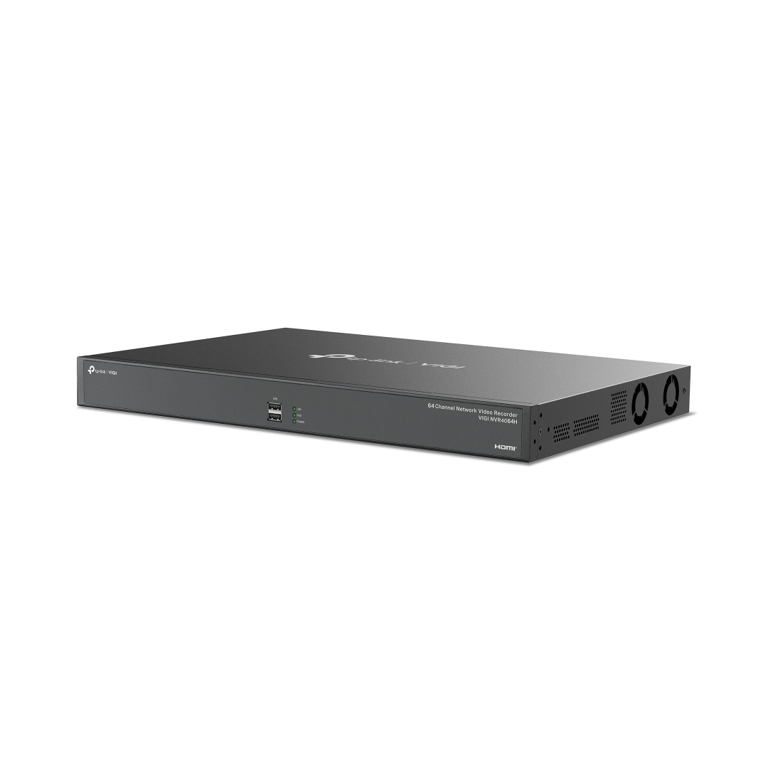 GRABADORA TPLINK VIGI NVR4064H/64 CANALES 2X HDMI /1X VGA /H.265 PLUS /4 DISCO/ ONVIF