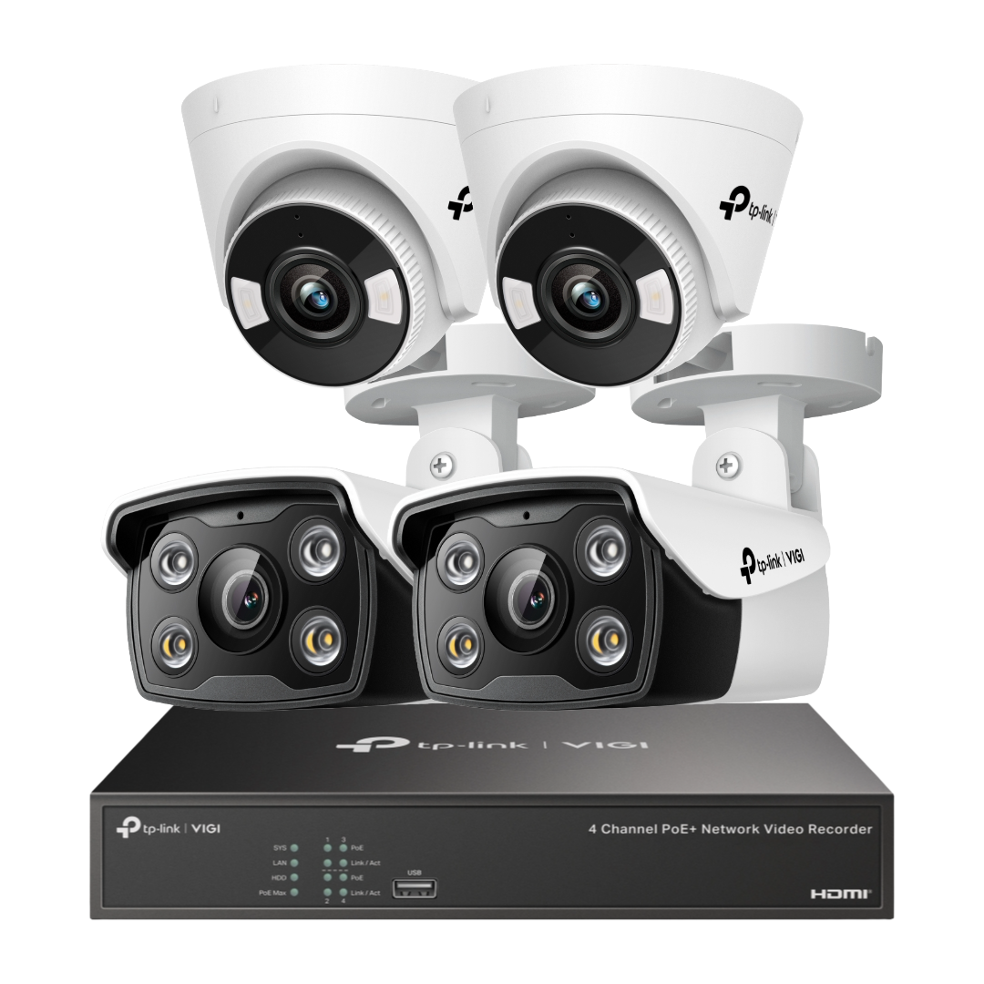 COMBO 2(4MP) // VIGI NVR1004H-4P + 2 vigi C340 + 2 vigi C440
