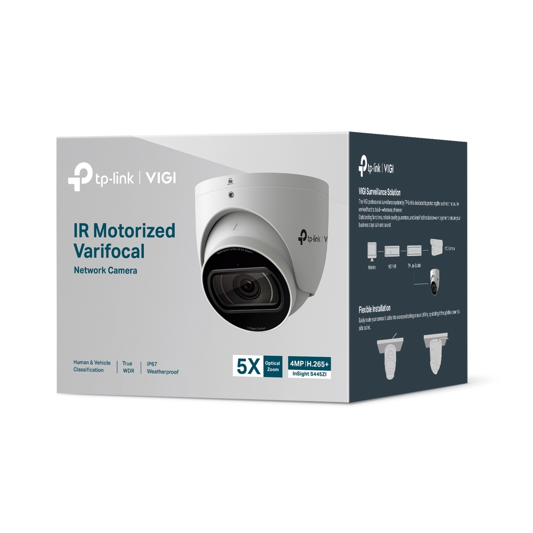 CAMARA TPLINK VIGI INSIGHT S445ZI/INFRARROJO4MP/MICROSD/ANALISIS DE PERSONAS Y VEHICULOS/POE