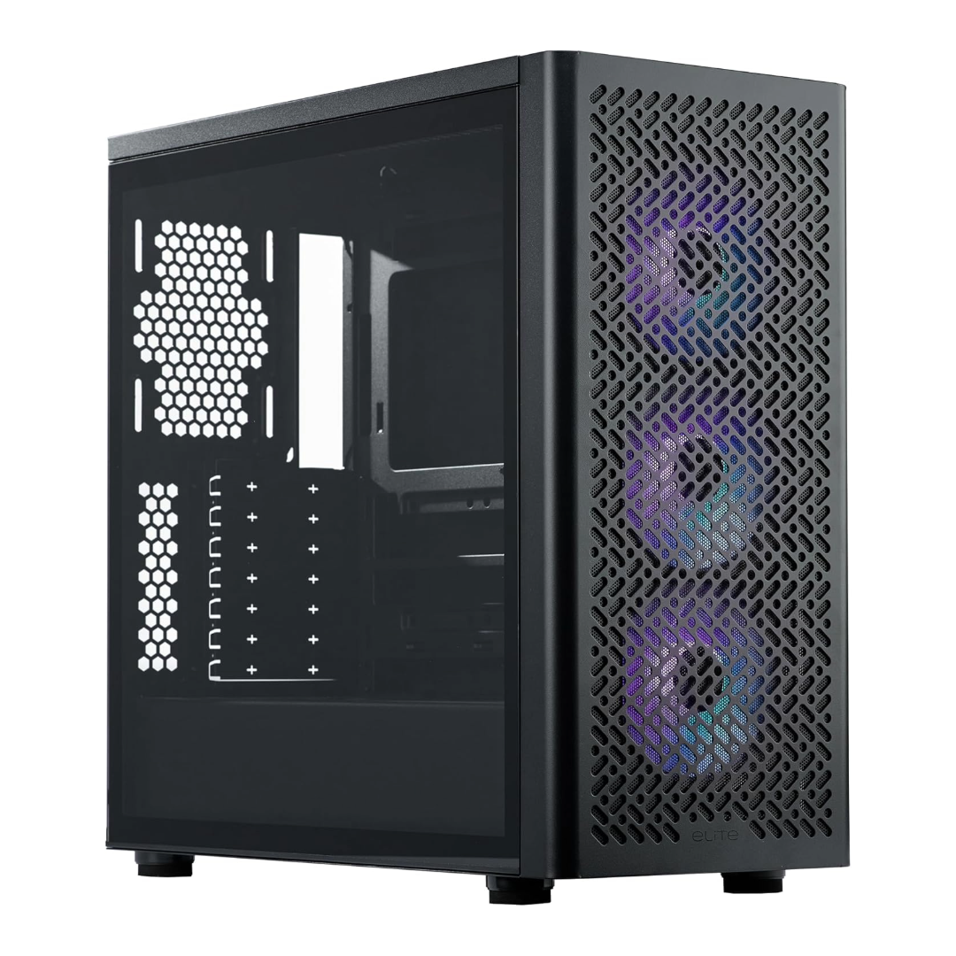 CASE COOLER MASTER ELITE 502 ATX 3X120MM ARGB FANS X1 USB TYPE A X1 USB TYPE C