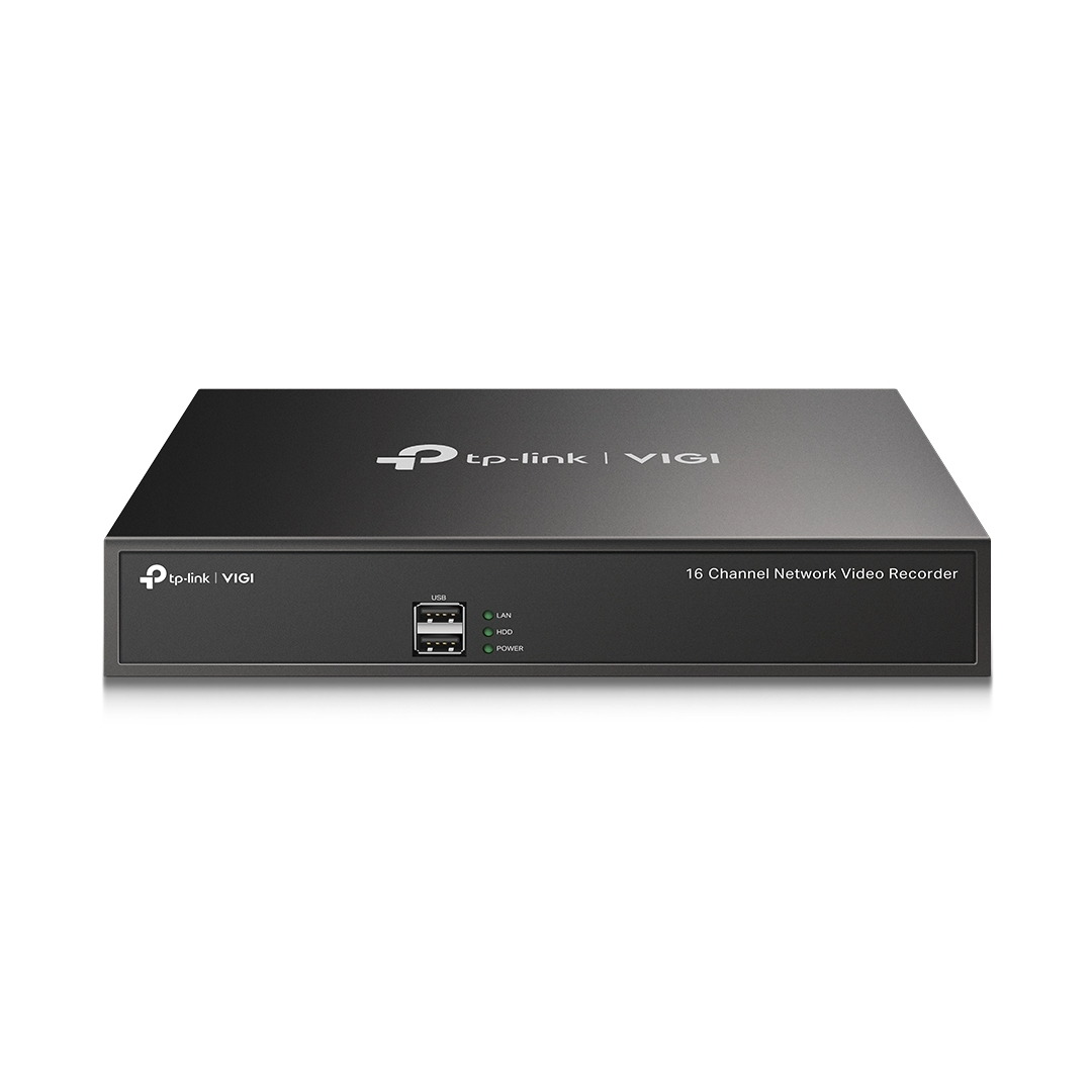 GRABADORA TPLINK VIGI NVR1016H /16CANALES /H.265 PLUS /ONVIF/SOPORTA 1 DISCO HASTA 10TB