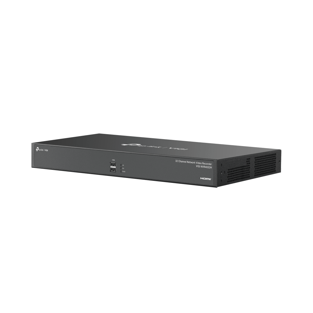 GRABADORA TPLINK/VIGI NVR4032H/32CANALES /H.265 PLUS /ONVIF/SOPORTA 4 DISCO HASTA 16TB