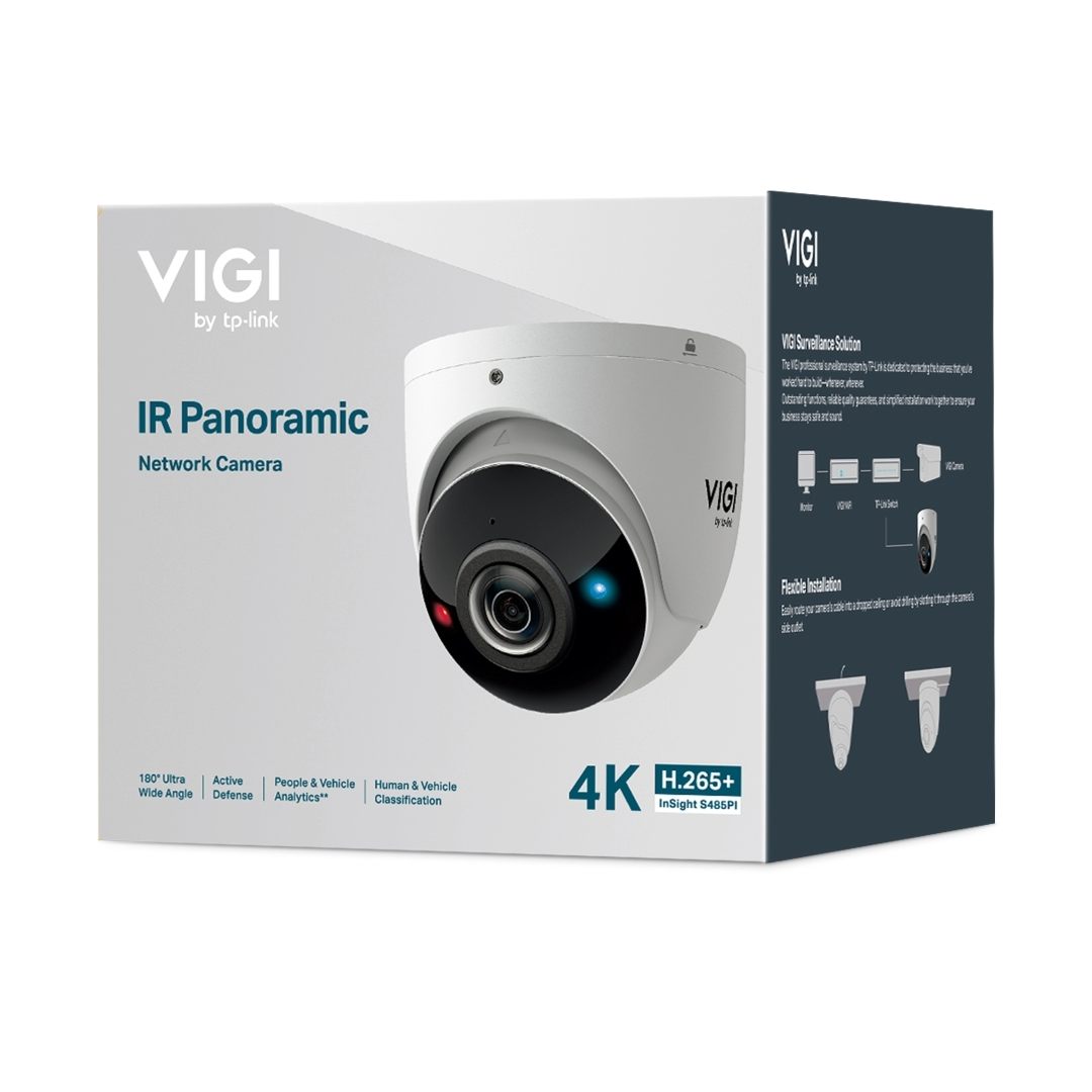 CAMARA TPLINK/VIGI INSIGHT S485PI INFRARROJO/4K 8MP/MICROSD/ANALISIS DE PERSONAS Y VEHICULOS/POE