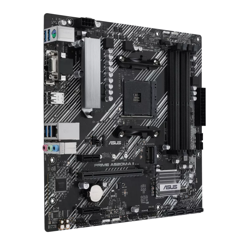 MAINBOARD ASUS/PRIME A520M-A II DDR4 DUAL CHANNEL AM4 ATX M.2 DP HDMI D-SUB