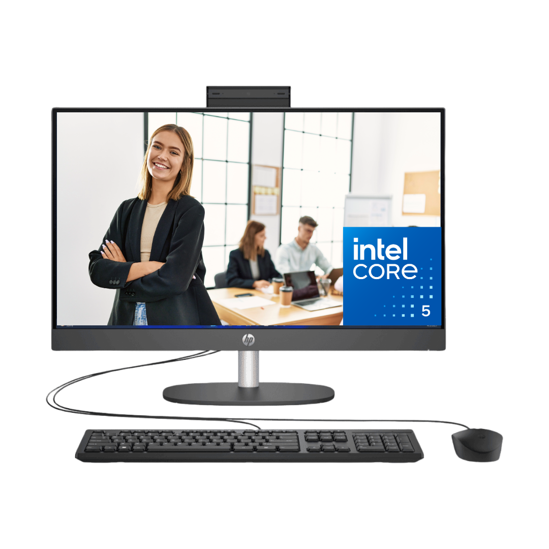 HP AIO Pro One 240 G10 Core I5 1334U Ssd 512GB Ram 16GB Ddr5 23.8" Fhd Black con Teclado y Mouse