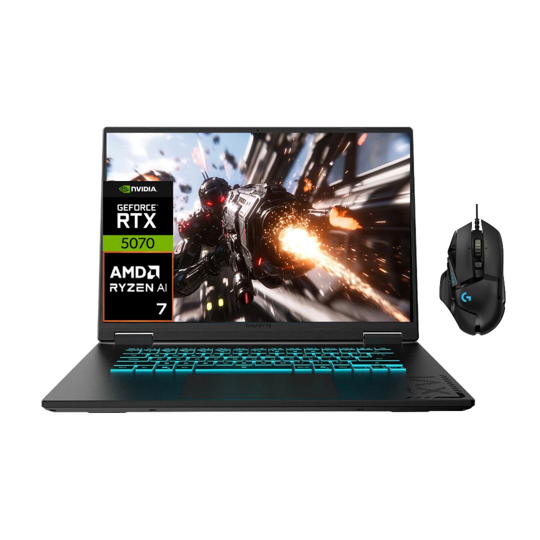 Gigabyte A16 Ryzen AI 7 260 Ssd 1TB Ram 16GB Ddr5 Rtx 5070 8GB 16" Wuxga  + Mouse Gamer G502 Logitech
