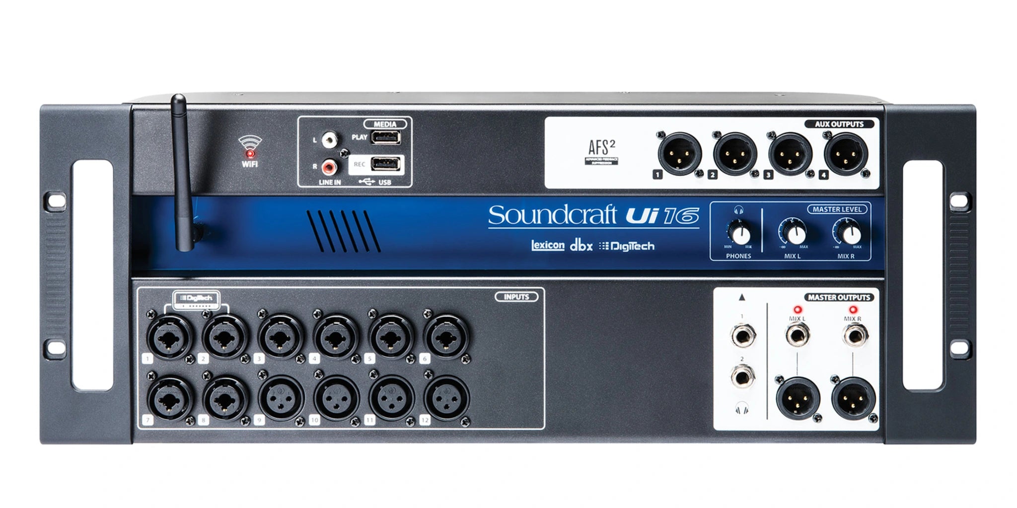 Soundcraft Ui16 Consola Mezcladora Digital de 16 Canales con Control Inalámbrico