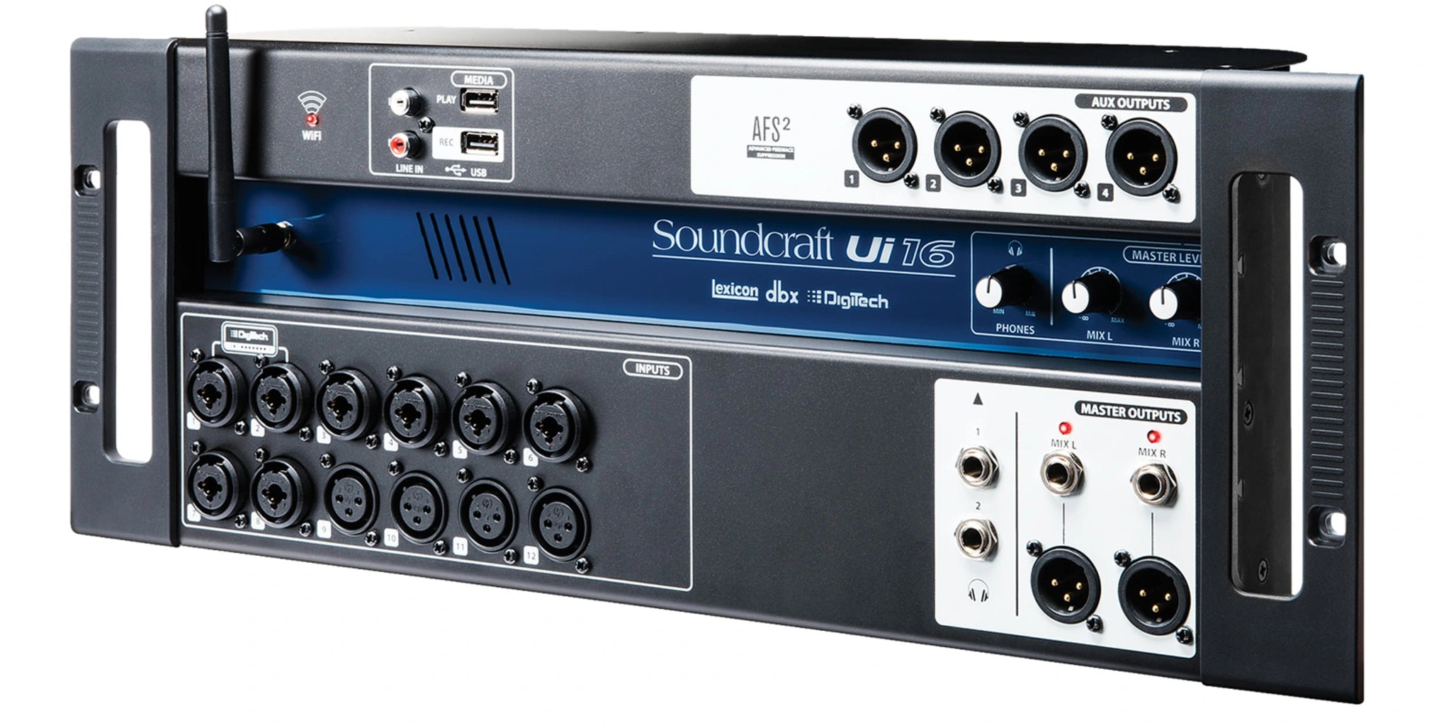 Soundcraft Ui16 Consola Mezcladora Digital de 16 Canales con Control Inalámbrico